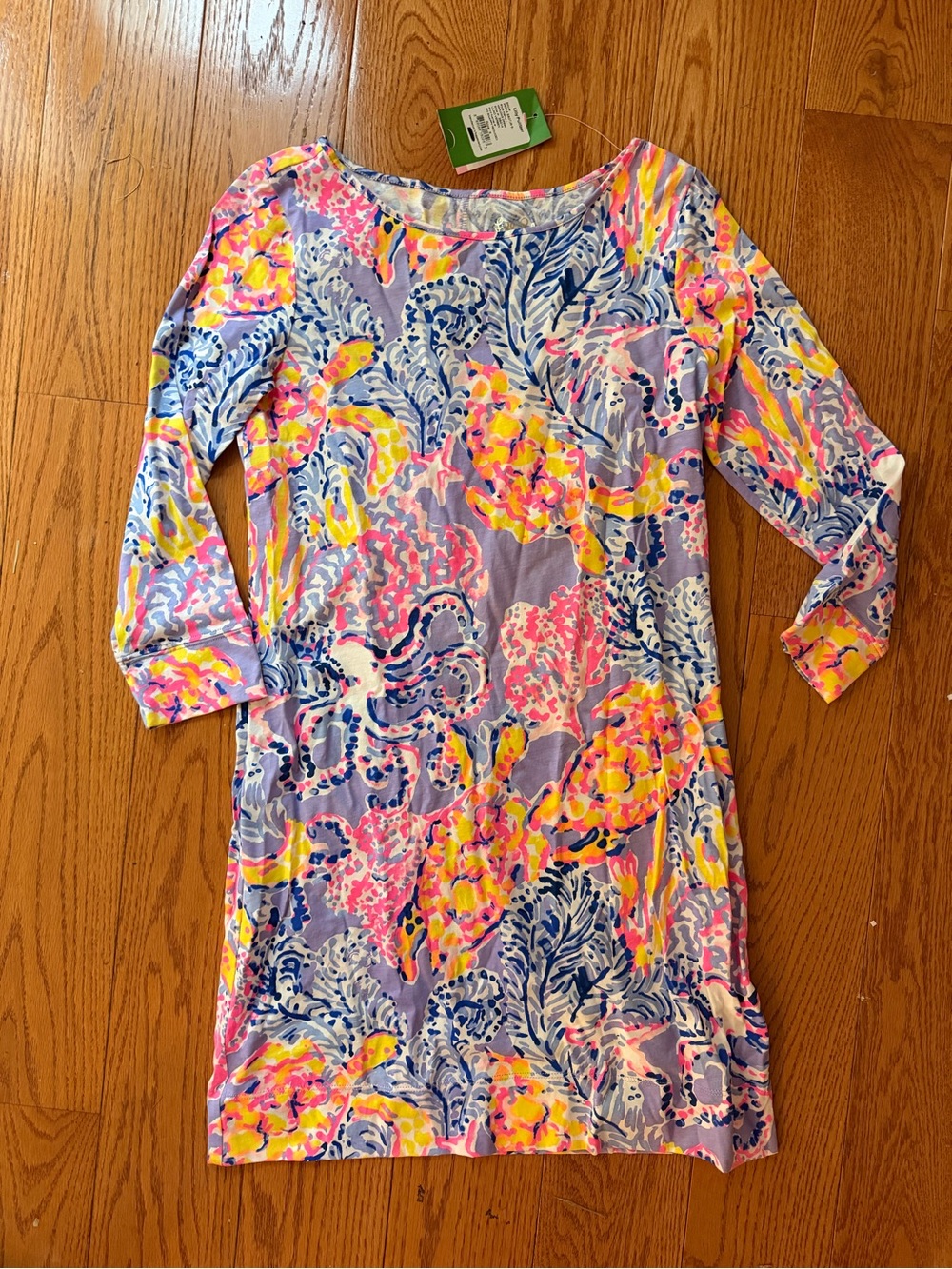 Lilly Pulitzer NWT Marlowe dress small octopus sea turtle Pima cotton